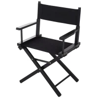 Homcom® tuinstoel inklapbaar regisseursstoel 83 h cm zwart | Aosom.nl(m-1)
