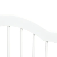 PawHut hondenhek veiligheidshek hondenrek 3-delig met twee steunpoten stabiel opklapbaar traphekje hondenhek wit 154,5x29,5x61 cm(m-9)