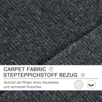 PawHut Huisdierentrap 2-in-1 hondenhelling kattentrap hondentrap inklapbaar dierentrap hout(m-6)