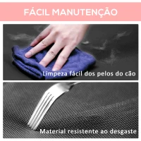 PawHut Cama Elevada para Cães Cama de Animais de Estimação com Malha Transpirável e Tecido Oxford para Exterior Interior Ar Livre Jardim Terraço 91,5x76,2x18cm Vermelho(m-7)