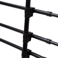 PawHut Rete Divisorio Regolabile per Auto, Dimensioni Universali, per Cani e Animali Domestici, in Metallo e PVC, Nero, 85-150 x 85-128cm(m-10)