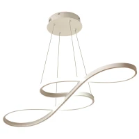 HOMCOM Lampadario LED 3 Tonalità di Luce, Altezza Regolabile, Potenza 70W, Bianco(m-1)