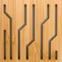 HOMCOM Diffusore di Aromi Oli Essenziali per Ambienti Fino a 15-18㎡, Vaporizzatore a 2 Modalità con 7 Luci Colorate, Bambù 200Ml(m-9)