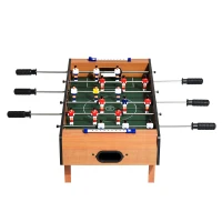 HOMCOM Table baby-foot pour enfants à partir de 3 ans 2 ballons 18 joueurs 69 x 37 x 24 cm(m-7)