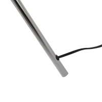 HOMCOM Elegante Lampada da Terra a Treppiede con Paralume in Tessuto Bianco e Gambe Intrecciate, Lampadine E27 Φ48 x 162cm(m-10)