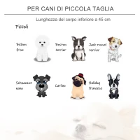 PawHut Divano sofa lettino letto di lusso per cani gatti animali domestici in pelle sintetica(m-7)