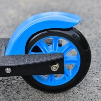 HOMCOM Monopattino Freestyle per Ragazzi e Ragazze da 14 Anni con Freno Posteriore, Stunt Scooter in Alluminio, Trick Scooter Nero e Blu(m-9)