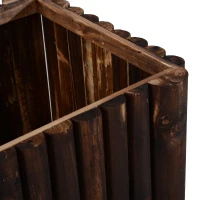 Outsunny Verhoogd bed kruidenbed plantenbak plantenhuis bloembed bloembak vurenhout(m-8)