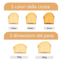 HOMCOM Macchina per il Pane 11 Programmi, Timer 13 Ore e 1 Ora Mantenimento del Calore, Antiaderente, 550W, Biacno, 29.6x23.3x29.2cm(m-5)