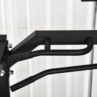 HOMCOM Palestra Multifunzione Stazione Fitness per Allenamento a Casa e Professionale, in Acciaio, 155x118x220cm, Nero(m-10)