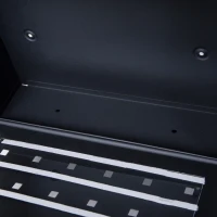 HOMCOM Cassetta Postale con Scomparto per Giornali 2 Chiavi Montaggio a Muro in Acciaio(m-9)