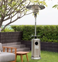 Outsunny Stufetta da Esterno Fungo a Gas in Acciaio Inox Patio Heater Riscaldamento(m-2)