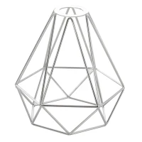 HOMCOM Lampada da Terra Moderna Paralume in Filo Metallico Palo in Metallo e Base in Marmo Ф25x152cm Nero Argento Bianco(m-10)