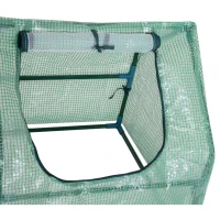 Outsunny kas met raam PE kas tomatenkas koude kas groen(m-5)