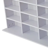HOMCOM 33 Adjustable Compartment Storage Unit - White(m-9)