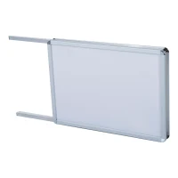 HOMCOM Espositore Pubbliciario Bifacciale a Cavalletto Pieghevole in PVC Bianco(m-5)