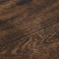 HOMCOM Set Tavolo Alto con 4 Sgabelli Stile Industriale in Metallo e Legno, Arredamento Moderno Soggiorno e Cucina, Marrone Rustico(m-8)