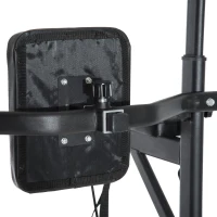 HOMCOM Stazione Fitness Multifunzione Power Tower per Allenamento a Casa Professionale Portata 120kg 129x98x172-224cm(m-12)