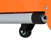 HOMCOM Banco da Lavoro Pieghevole 5 in 1, Carrello, Trabattello e Supporto per Troncatrice Radiale, Altezza Regolabile, 124-131x55.5x65.5-86cm(m-9)