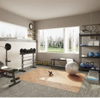 Homcom Tappeto Puzzle 42 Pezzi in EVA Effetto Legno Scuro 61.5x61.5cm(m-9)