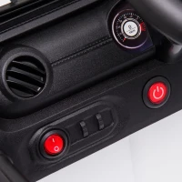 HOMCOM Macchina Elettrica per Bambini Jeep Fuoristrada con Telecomando, 2 Velocità 3-5km/h e USB, Bianco, 99.2x66.6x66.6cm(m-11)