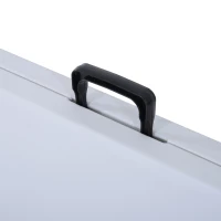 Outsunny Tavolo Pieghevole da Picnic Tavolino da Giardino Campeggio Portatile in PE 180x 74x 74cm Bianco(m-10)