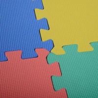 Homcom Tappeto Puzzle Antiscivolo Colorato in Schiuma EVA Set da 24 Pezzi da 61x61cm, Tappeto Fitness e Gioco(m-9)