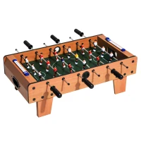 HOMCOM Table baby-foot pour enfants à partir de 3 ans 2 ballons 18 joueurs 69 x 37 x 24 cm(m-1)