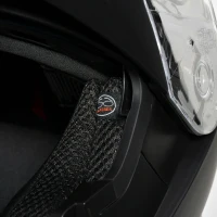 HOMCOM Casco Moto Integrale con Visiera Esterna e Parasole, Slot per Bluetooth e ECE R22, Taglia M 57/58cm, Nero(m-8)
