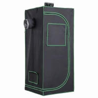 Outsunny Tenda da Coltivazione Idroponica in Mylar e Oxford 600D per Riflettere la Luce grow box grow tenda 60x60x140 cm(m-4)