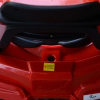 HOMCOM Quad per Bambini Elettrico Batteria 12V 2 Velocità con Luci e Presa USB Ruote Ammortizzate, Rosso, 103.5x69.5x70cm(m-14)