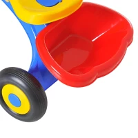 HOMCOM Triciclo a Pedali con 3 Ruote e Clacson per Bambini in Plastica PP 60 × 42 × 45cm Colorato(m-11)