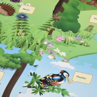 HOMCOM Tappeto Puzzle per Bambini 24 Pezzi Impermeabile con Fondo Antiscivolo, Schiuma EVA con Copertura 9㎡ Multicolore(m-10)