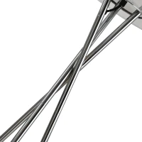 HOMCOM Elegante Lampada da Terra a Treppiede con Paralume in Tessuto Bianco e Gambe Intrecciate, Lampadine E27 Φ48 x 162cm(m-6)