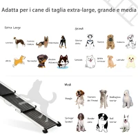 PawHut Rampa Pieghevole e Antiscivolo Auto per Cani fino a 100kg Nera(m-8)