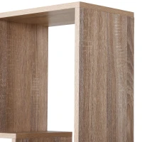 HOMCOM Libreria in Legno Design Moderno con 8 Ripiani, 70x24x178cm, Color Legno Naturale(m-9)