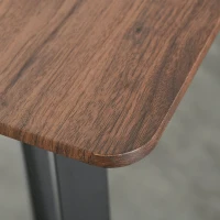 HOMCOM Tavolo Rettangolare in Stile Rustico Industriale in MDF e Metallo, Tavolo da Cucina e Bar 110x60x102cm Marrone(m-7)