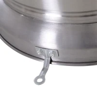 Outsunny Stufetta da Esterno Fungo a Gas in Acciaio Inox Patio Heater Riscaldamento(m-10)