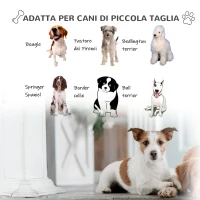 PawHut Cuccia per Cani Medi da Esterno e Interno, Casetta in Plastica con Cancello Rimovibile, 78x87x81cm, Bianco Verde Nero(m-8)