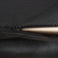 PawHut Panier lit pour chien chat matelas lavable coussin amovible déhoussable revêtement synthétique simili cuir moelleux grand confort pour grand chien chat - noir(m-9)