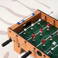 HOMCOM Table baby-foot pour enfants à partir de 3 ans 2 ballons 18 joueurs 69 x 37 x 24 cm(m-9)
