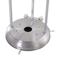 Outsunny Stufetta da Esterno Fungo a Gas in Acciaio Inox Patio Heater Riscaldamento(m-7)