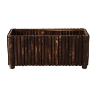Outsunny Verhoogd bed kruidenbed plantenbak plantenhuis bloembed bloembak vurenhout(m-5)