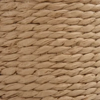 HOMCOM Tabouret de Rangement Repose-Pieds 2 en 1 Design Simple et Moderne Idéal pour Salon Chambre Salle de Bain Ø 30 x 40 cm Beige(m-9)