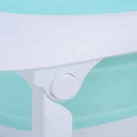 HOMCOM Vaschetta Bagnetto Neonato Pieghevole con Piedini Antiscivolo, Vasca Bagnetto per Bambini 0-3 Anni, 80x48x21cm, Verde(m-8)