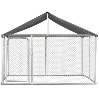 PawHut Recinto per Cani da Esterno, Recinto per Animali con Copertura Impermeabile 230x230x172cm(m-4)