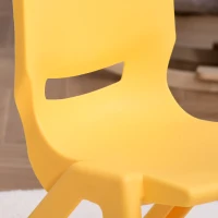 HOMCOM Sedie per Bambini fino 30kg, Set 4 Seggioline per Bambini Impilabili e Colorate per Interno Esterno, 36x38x56.5cm(m-8)
