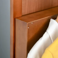 HOMCOM Specchio da Terra Girevole con Armadietto Portagioie e Appendiabiti, MDF e Legno, Ф50x169cm, Noce Chiaro(m-11)