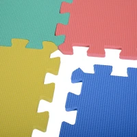 Homcom Tappeto Puzzle Antiscivolo Colorato in Schiuma EVA Set da 24 Pezzi da 61x61cm, Tappeto Fitness e Gioco(m-8)