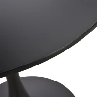 HOMCOM Tavolo da Pranzo Rotondo e Moderno, Tavolino Multiuso con Design Minimalista per Cucina, Sala da pranzo, Bar, Ф70cm, Nero(m-9)